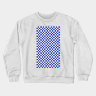 retro pink and blue checkered gingham pattern Crewneck Sweatshirt